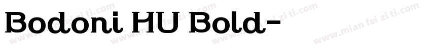 Bodoni HU Bold字体转换